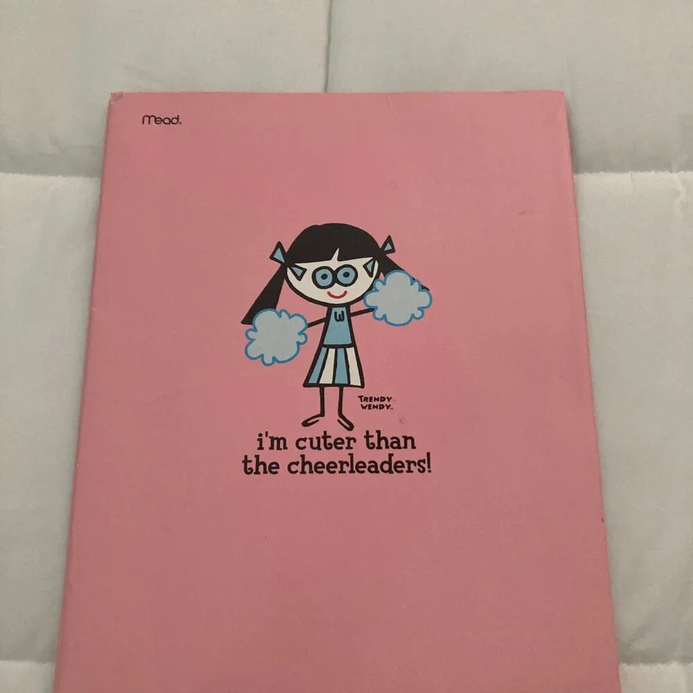 David & Goliath Stupid Factory - Trendy Wendy pink Meed Folder - Y2K